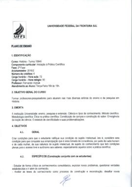 Iniciação à Prática Científica