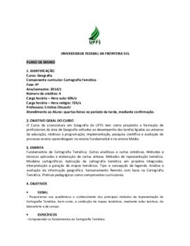 Cartografia Temática