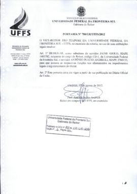 Portaria 780-GR-2012