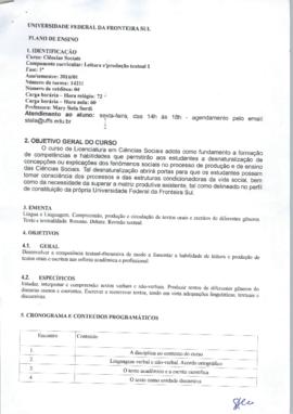 Leitura e Produção Textual I