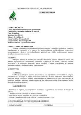 Culturas de Inverno