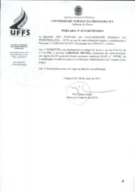 Portaria 417-GR-2013