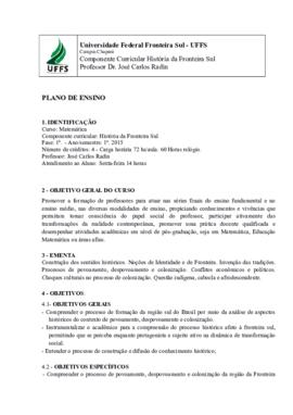 História da Fronteira Sul