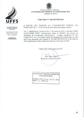 Portaria 266-GR-2012