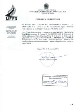 Portaria 552-GR-2012