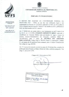 Portaria 675-GR-2012