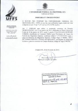 Portaria 138-GR-2013
