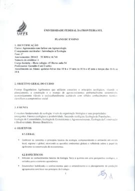 Introdução à Ecologia