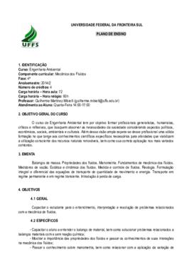 Mecânica dos Fluídos