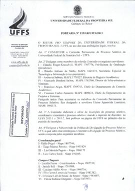 Portaria 135-GR-2013