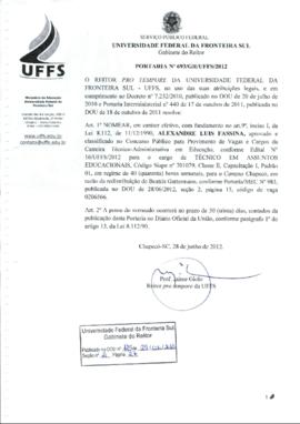 Portaria 693-GR-2012