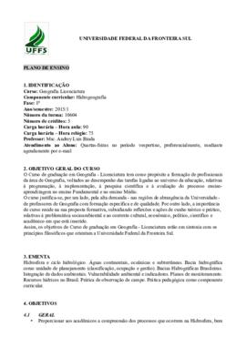 Hidrogeografia