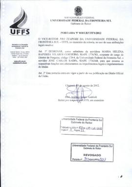 Portaria 818-GR-2012