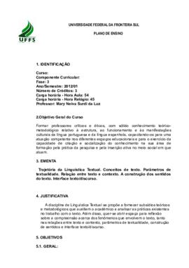 Linguística Textual