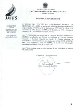 Portaria 681-GR-2012