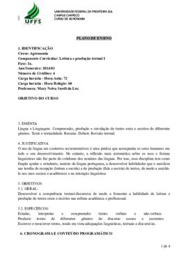 Leitura e Produção Textual I