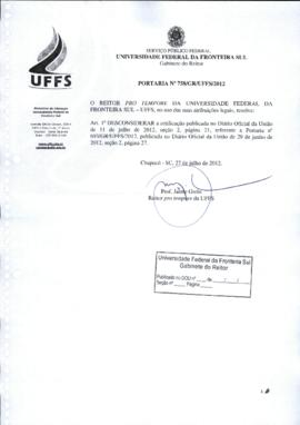 Portaria 758-GR-2012
