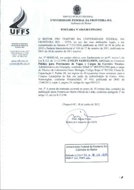 Portaria 656-GR-2012