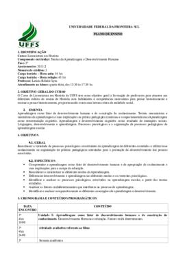 Teorias da Aprendizagem e Desenvolvimento Humano