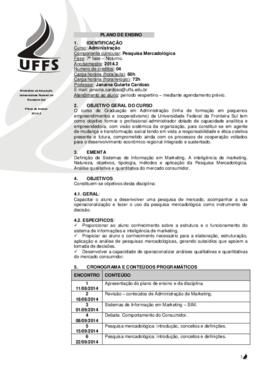 Pesquisa Mercadológica