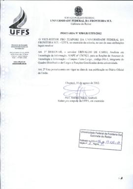 Portaria 838-GR-2012