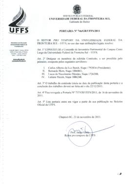 Portaria 746-GR-2011