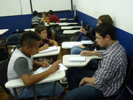 Oficina de matemática com alunos do ensino fundamental