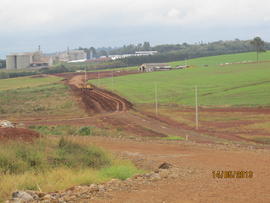 Construção das vias de acesso ao Campus Chapecó