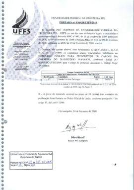 Portaria 036-GR-2010