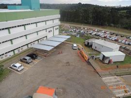 Construção das garagens para veículos oficiais