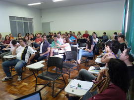 Assembleia de professores em greve