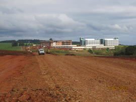 Construção das vias de acesso ao Campus Chapecó