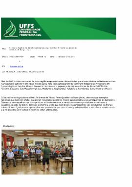 Seminário de Avicultura em Agroecologia discute criação de frango caipira