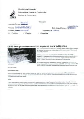 UFFS tem processo seletivo especial para indígenas
