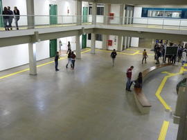 Primeiro dia de aula no campus definitivo
