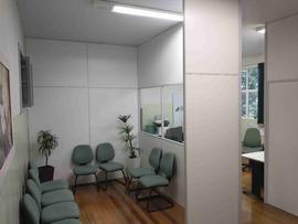 Construção das divisórias no Gabinete do Reitor da UFFS