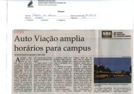Auto Viação amplia horário para Campus