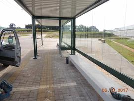Instalação de abrigos em pontos de ônibus - Campus Erechim