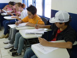 Oficina de matemática com alunos do ensino fundamental