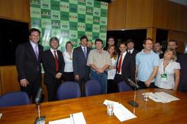 Solenidades com a equipe diretiva da UFFS