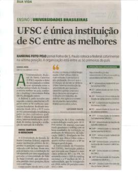 UFSC é a única instituição de SC entre as melhores