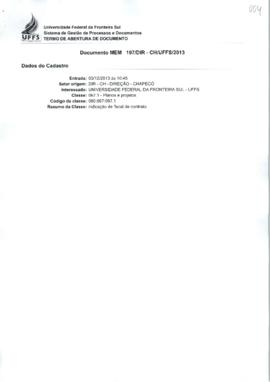Memorando indicando servidor para atuar como fiscal de contrato - DIR-CH