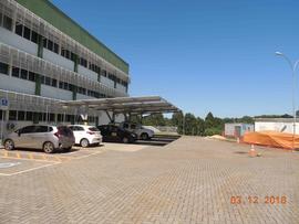 Construção das garagens para veículos oficiais