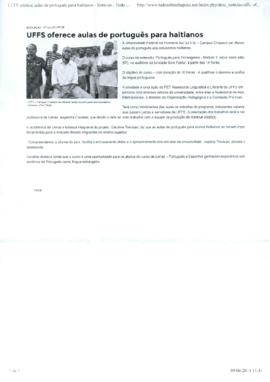 UFFS oferece aulas de português para haitianos