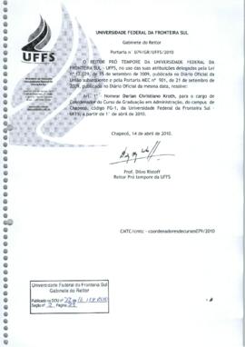 Portaria 079-GR-2010