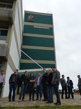Visita de vereadores às obras do Campus Chapecó