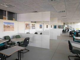 Construção das divisórias na Biblioteca – Campus Chapecó