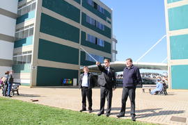 Prefeito e vice-prefeito visitam as obras do campus Chapecó
