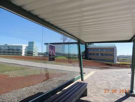 Execução de rotas acessíveis entre os blocos e estacionamento – Campus Chapecó