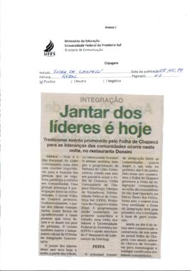 Jantar dos líderes é hoje